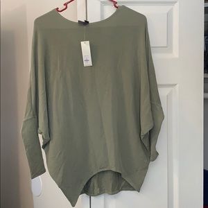 Long sleeve piko-type shirt